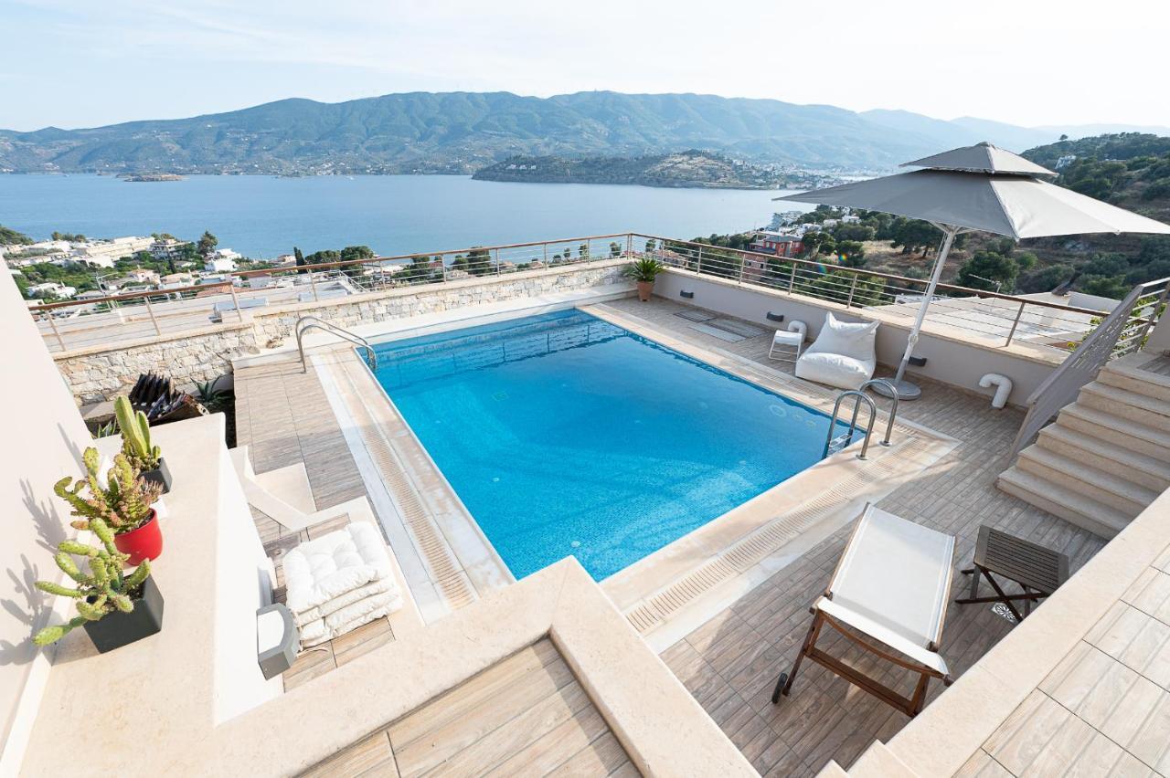 Kalavria Luxury Suites, Afroditi Suite With Magnificent Sea View And Private Swimming Pool. Poros Town ภายนอก รูปภาพ